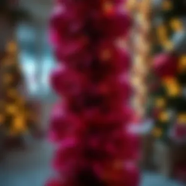 Sustainable materials used in crafting tinsel garlands