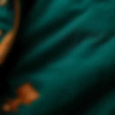 Close-up of the fabric texture of a warmlight jacket showcasing its quality
