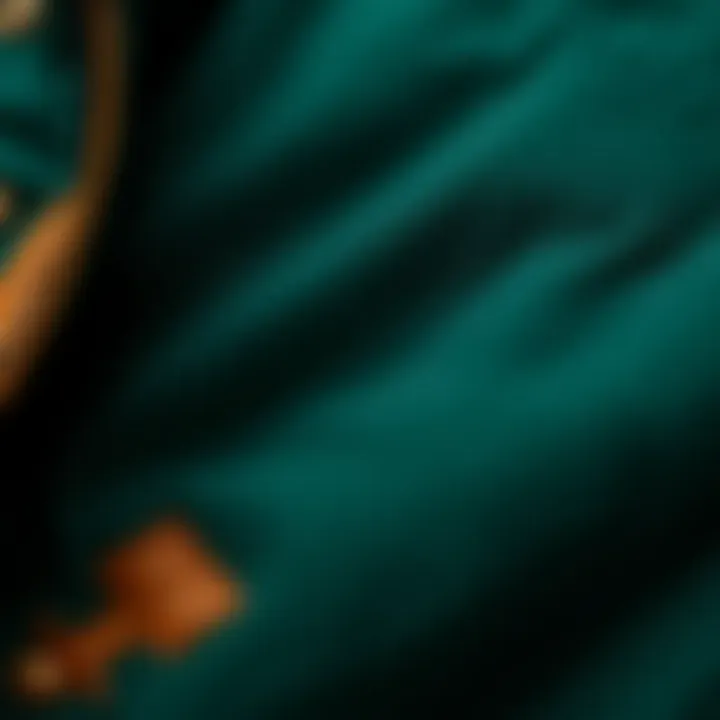 Close-up of the fabric texture of a warmlight jacket showcasing its quality