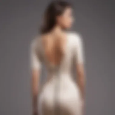 Elegant Design: Bodycon Dress with Zip Back Elegant bodycon dress with a distinctive zip back detail