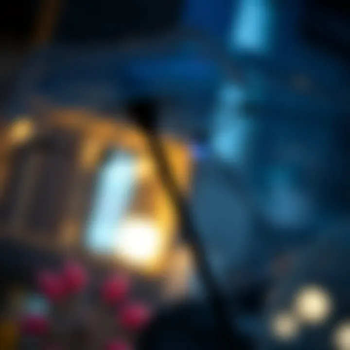 Unique Design Features of the Clear Bubble Umbrella Close-up of unique design features of a clear bubble umbrella