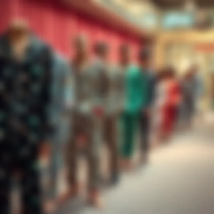 A visual timeline depicting the evolution of pajama styles from the 90s to today.