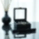 Elegant minimalist jewelry box with a sleek design