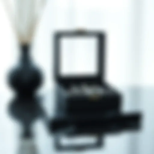 Elegant minimalist jewelry box with a sleek design