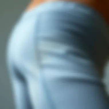 Fabric Texture and Quality Close-up of high-quality fabric used in workout biker shorts