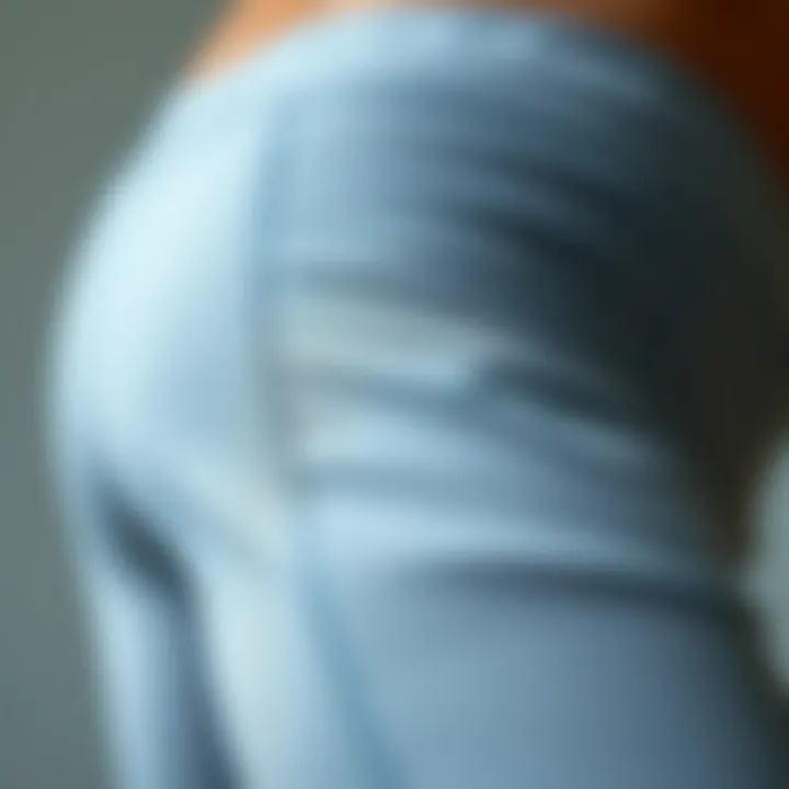 Fabric Texture and Quality Close-up of high-quality fabric used in workout biker shorts