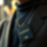 Stylish Passport Holder Design Elegant over the neck passport holder showcasing premium material