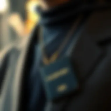 Stylish Passport Holder Design Elegant over the neck passport holder showcasing premium material