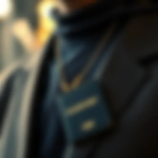 Stylish Passport Holder Design Elegant over the neck passport holder showcasing premium material