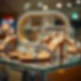 Showcasing Silver Rhinestone Sandals Elegant silver rhinestone sandals on display