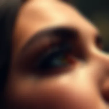 The Art of Thick False Lashes A visually appealing display of thick false lashes displayed artistically.