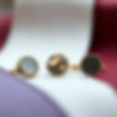 A collection of cufflinks inspired by famous mathematicians