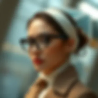 Contemporary designer showcasing modern monocle styles