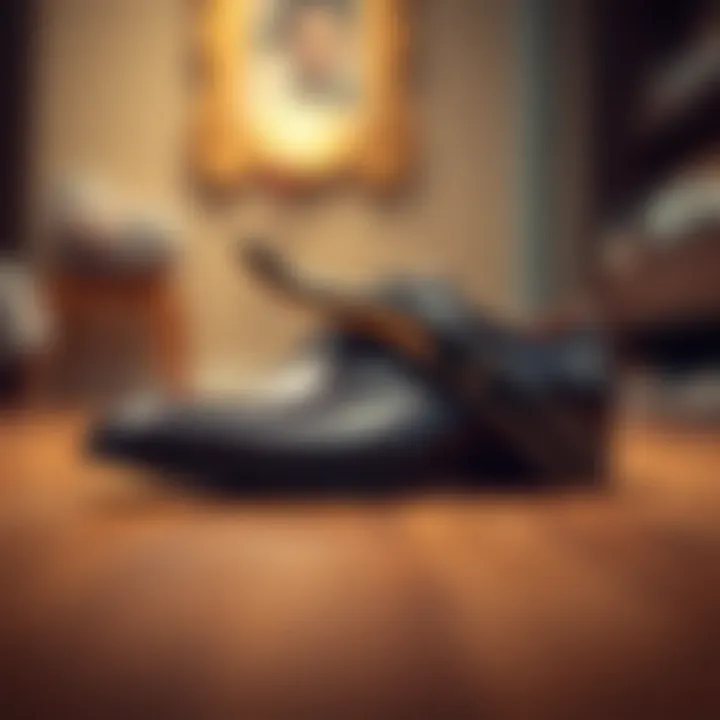 Compact Design of a Folding Shoe Horn Elegant folding shoe horn showcasing its compact design