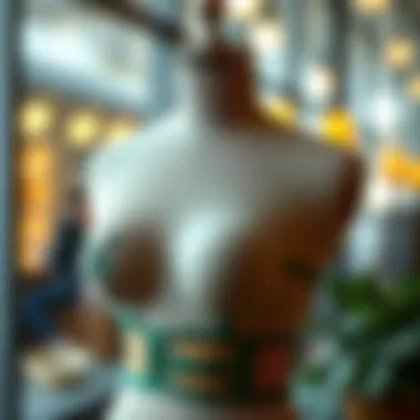 A Modern Take on Green Garter Belts Stylish green garter belt showcased on a mannequin