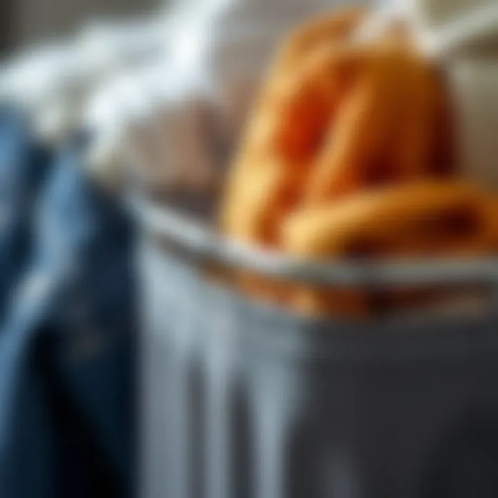 Materials and Design of Slim Hampers Close-up view of the materials used in a slim hamper
