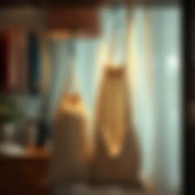 Neatly organized home environment enhanced by hamper bags