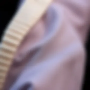 Close-up of fabric texture showcasing quality