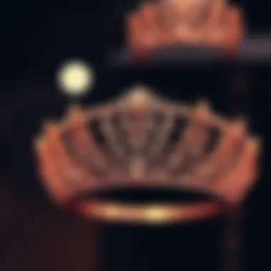 The Elegance of Gem-Studded Tiara A stunning tiara adorned with intricate gemstones
