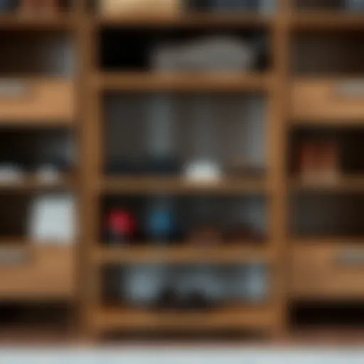 Minimalist Wooden Shoe Rack Sleek wooden shoe rack showcasing a minimalist design