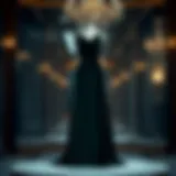 Luxurious Velvet Elegance Luxurious deep green velvet ballgown on a mannequin