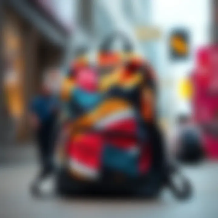 A Trendy Gym Sackpack Stylish gym sackpack with vibrant design