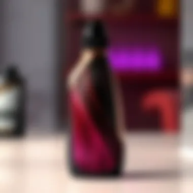 Elegant design of a hair dye applicator bottle showcasing its ergonomic shape