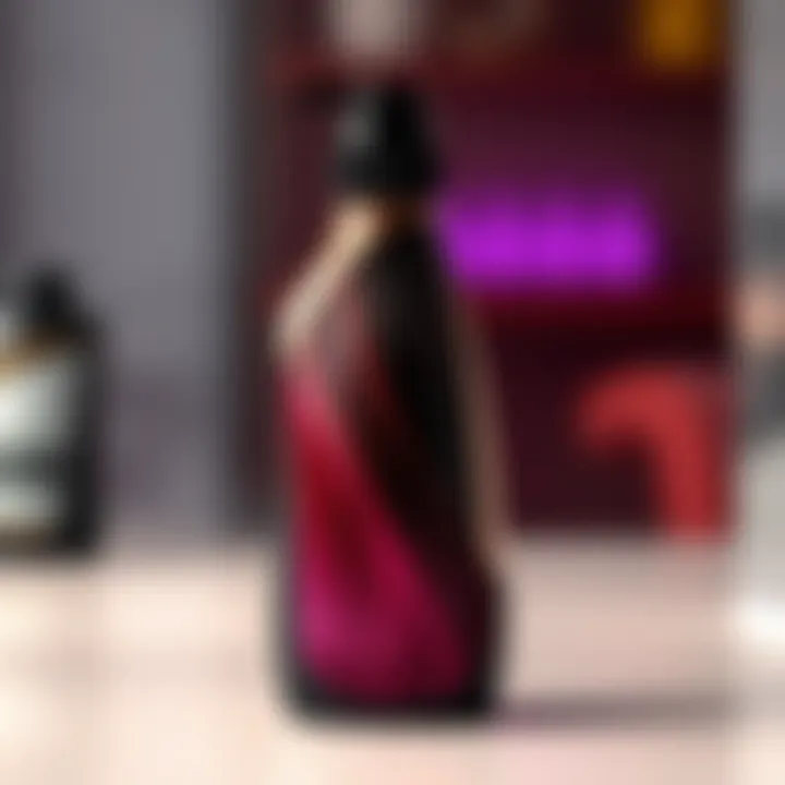 Elegant design of a hair dye applicator bottle showcasing its ergonomic shape