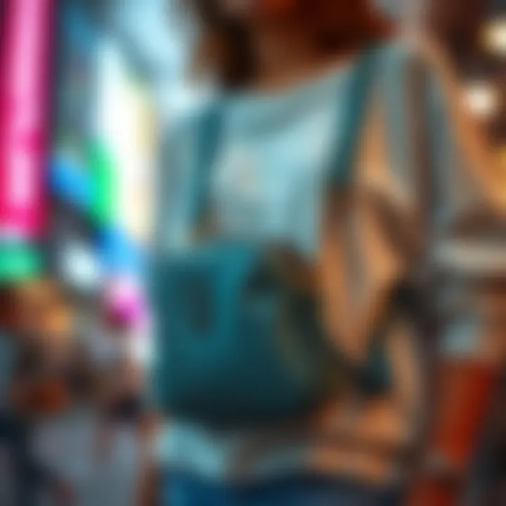 Lunch bag paired with casual outfit