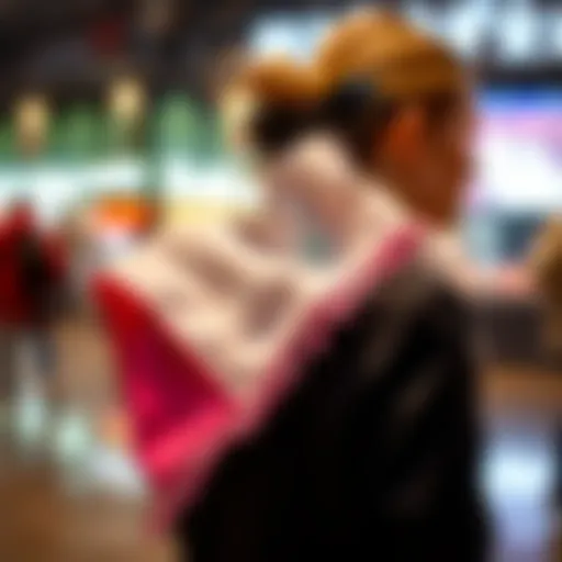 Washcloth as a Chic Fashion Statement A stylish washcloth used as a fashion accessory