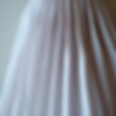 Close-up of fabric texture of a pleated skirt