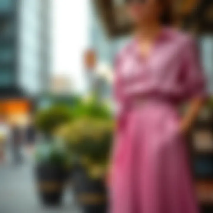 Diverse styling options for a belted pleated skirt