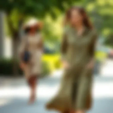 Sustainable fabric options for khaki shirt dresses