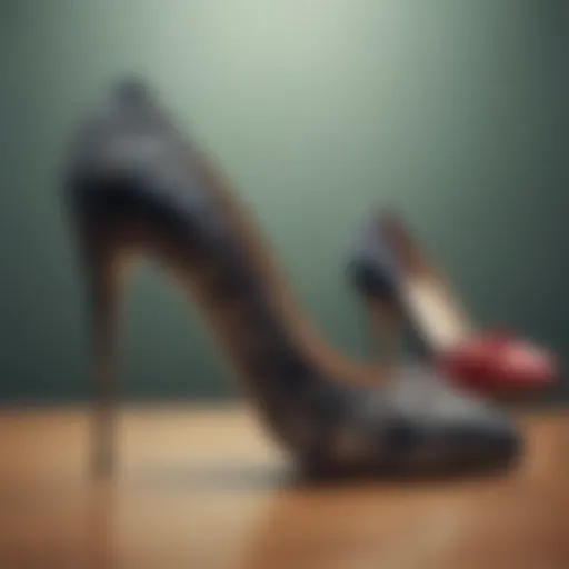 A vintage collection of elegant 1.5-inch heels showcasing their historical evolution.