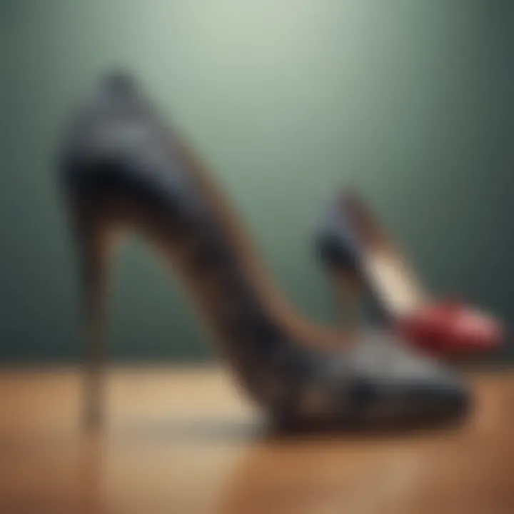 A vintage collection of elegant 1.5-inch heels showcasing their historical evolution.