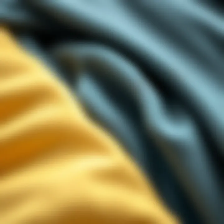 Close-up of different compression fabrics and textures
