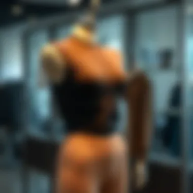 Stylish compression garment displayed on a mannequin