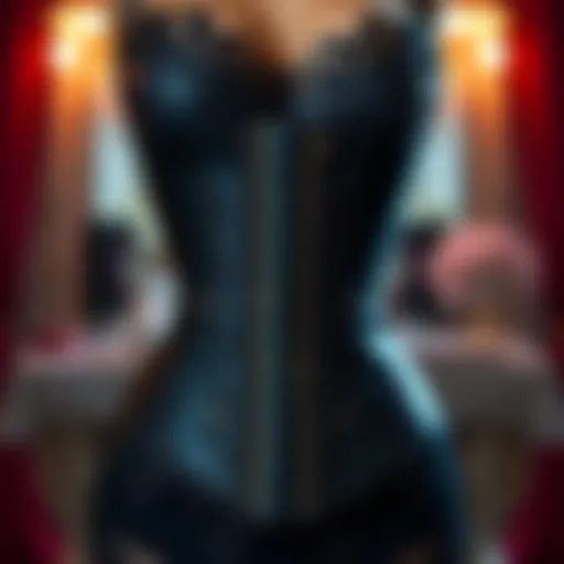 Intricate Lace Corset Design Elegant corset design showcasing intricate lace details