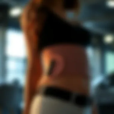 Modern Design of Electric Waist Trainer A sleek electric waist trainer showcasing its modern design