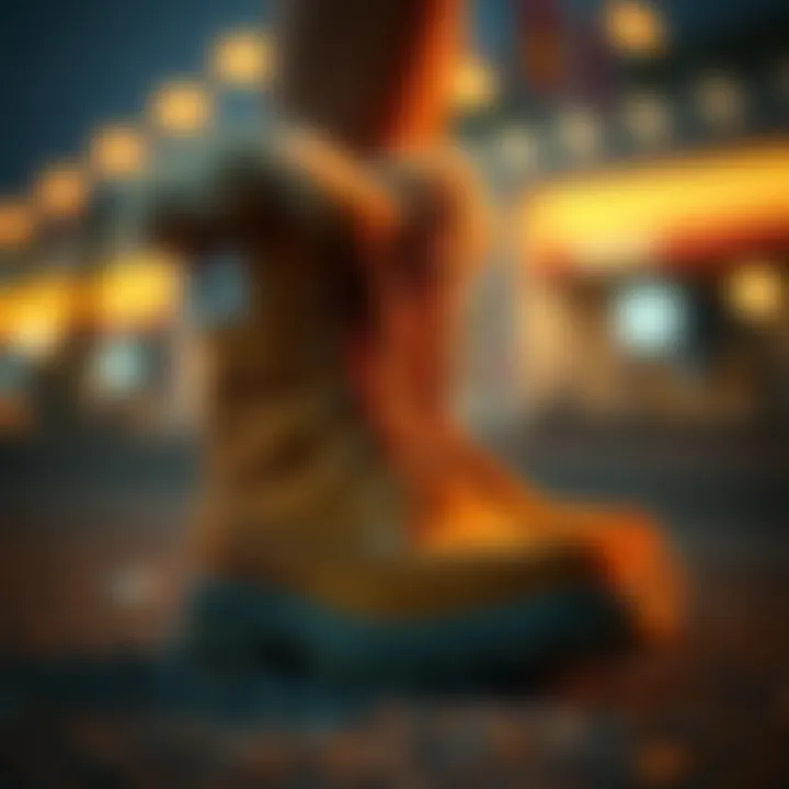 Sustainable furry boots with eco-friendly labels and packaging