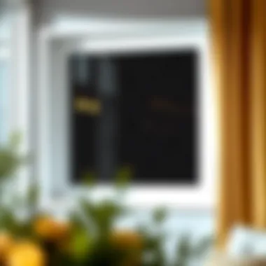 Aesthetic application of light blocking window cling on a modern window