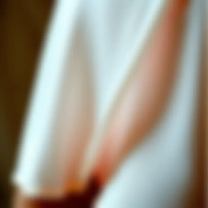 A close-up view of the fabric used in seamless invisible thongs, highlighting texture and quality