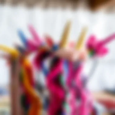 Diverse Designs of Unicorn Headbands A vibrant collection of unicorn headbands displaying various designs and colors