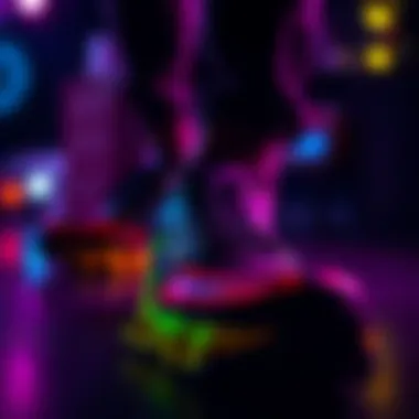 Shoe Care Tips Enhanced by Black Light Shoe care tips illustrated with black light