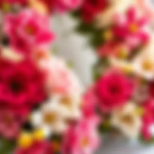 Vibrant clip-on flowers showcasing diverse styles