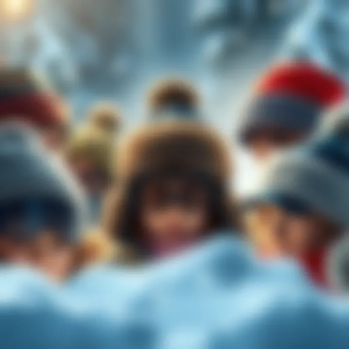 An assortment of windproof winter hats in various styles, suitable for different winter activities