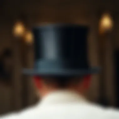 Elegant top hat showcasing classic wedding style