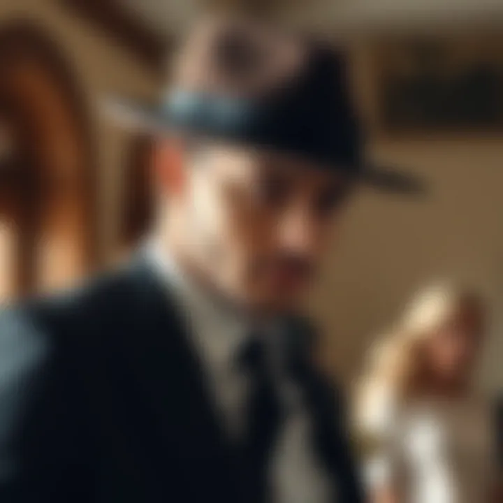 Stylish fedora paired with formal attire