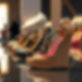 Elegant display of wedge house shoes showcasing unique designs