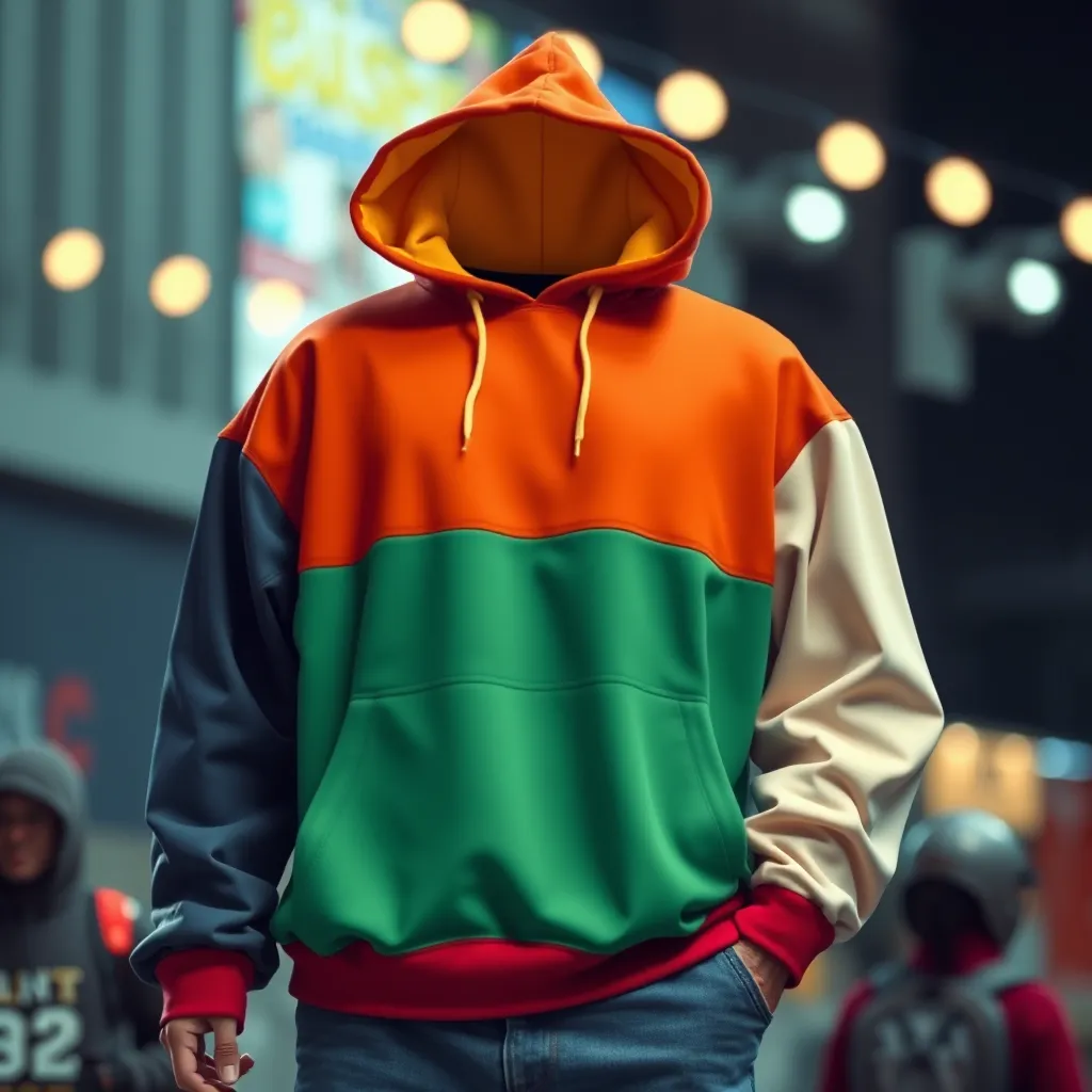 The Allure of Colorblock Drawstring Pocket Hoodies